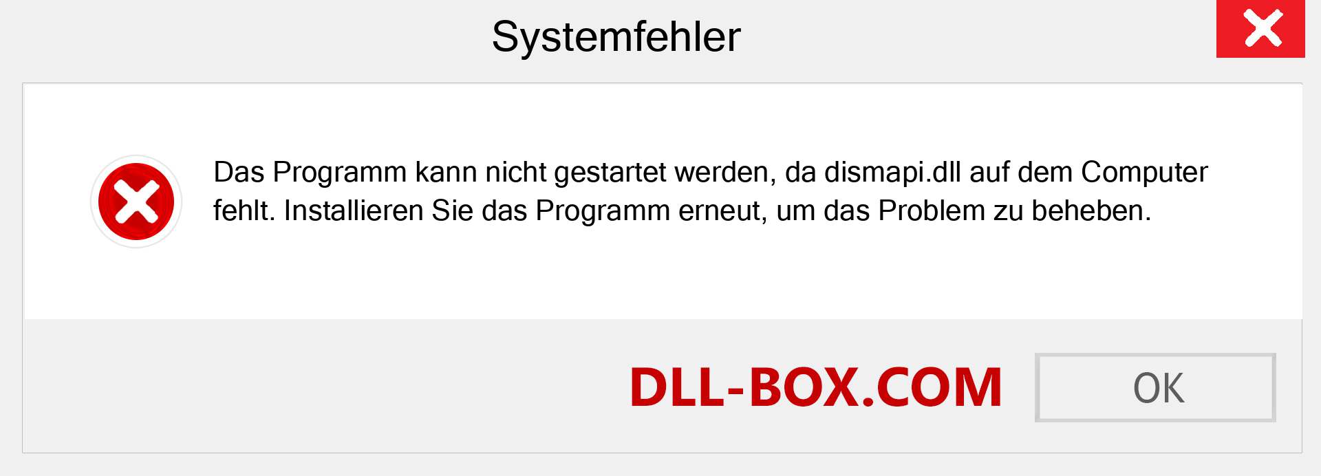 dismapi.dll-Datei fehlt?. Download für Windows 7, 8, 10 - Fix dismapi dll Missing Error unter Windows, Fotos, Bildern