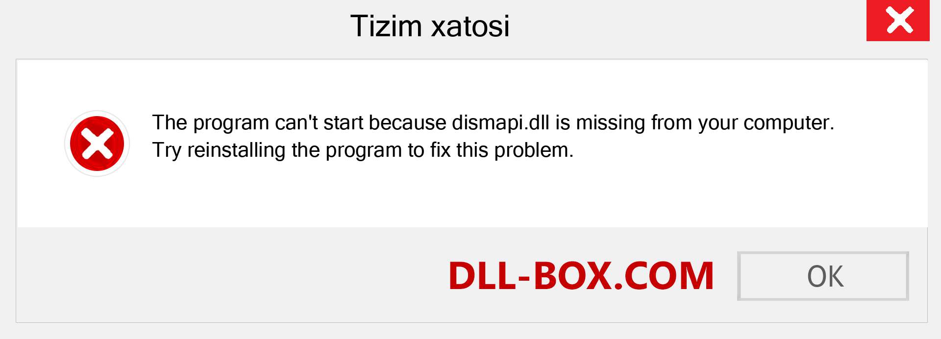 dismapi.dll fayli yo'qolganmi?. Windows 7, 8, 10 uchun yuklab olish - Windowsda dismapi dll etishmayotgan xatoni tuzating, rasmlar, rasmlar